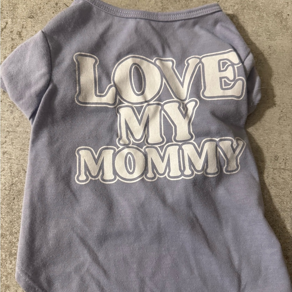 Love My Mommy Pet Shirt - Purple